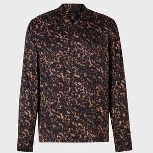 AllSaints XL Button Up Tortoise cheetah print